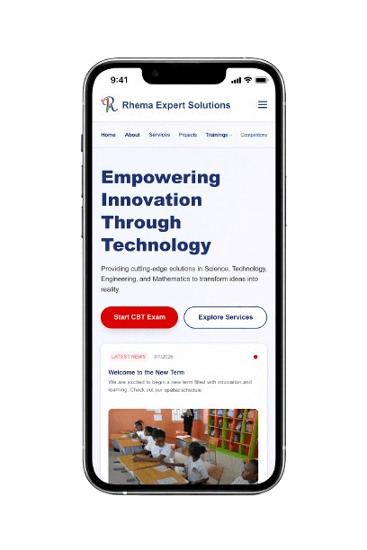 Rhema Expert Solutions - Mobile view