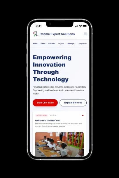 Rhema Expert Solutions - Mobile view